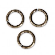 Anneaux ouverts 6X0.8 mm - Fabrication Européenne - bronze x50