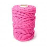 Fuchsia - Bobine de cordon en coton pour macramé 5 mm - Fuchsia x50m Bobine de cordon en coton pour macramé 5 mm - Fuchsia x50m