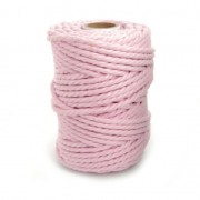 Blush - Bobine de cordon en coton pour macramé 5 mm - Blush x 50m Bobine de cordon en coton pour macramé 5 mm - Blush x 50m
