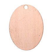 Pendentif ovale pour poudre de sur-glaçure Efcolor 19x14 mm en cuivre x1