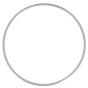 Cercle nu en métal pour attrape rêves suspension et abat-jour 10cm Gris mat x1