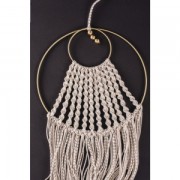 Cercle nu en métal pour attrape rêves suspension et abat-jour 10cm Gris mat x1