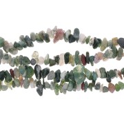 Perles chips 8 - 11 mm en pierre gemme - Indian Agate x85cm