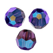 Perles rondes PureCrystal 5000 6 mm - Amethyst Shimmer x6