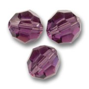 Perles rondes PureCrystal 5000 6 mm - Amethyst x6