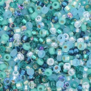 - Mix de rocailles Miyuki 11/0 MIX-05 - Touch of Teal x8gr Mix de rocailles Miyuki 11/0 MIX-05 - Touch of Teal x8gr