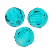 Perles rondes PureCrystal 5000 6 mm - Blue Zircon x6