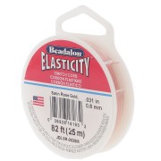 Fil élastique Elasticity 0.8 mm - Doré rose satiné x25m
