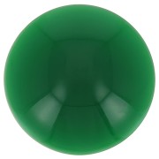 Cabochon rond 14 mm en résine opaque - Vert emeraude x1