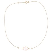 Tour de cou chaîne maille Forçat pour intercalaire - Plaqué Or 3 microns x38cm