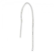 Chaines d'oreilles maille Venitienne boules 80 mm en Argent 925 x2