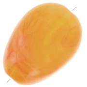 Perles plates irrégulières 18x13 mm en acrylique - Ambre Marbré x10