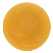 Cabochon rond 12 mm en résine translucide - Jaune miel marbré x1