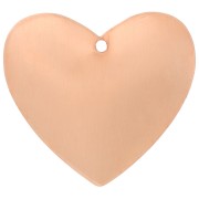 Pendentif coeur 27x30 mm pour poudre de sur-glaçure Efcolor en cuivre x1