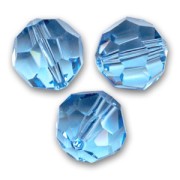 Perles rondes PureCrystal 5000 6 mm - Aquamarine x6