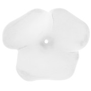 Pendentif fleur 40 mm en résine transparente - Crystal mat x1