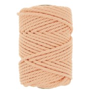 Abricot - Bobine de cordon en coton pour macramé 5 mm - Abricot x50m Bobine de cordon en coton pour macramé 5 mm - Abricot x50m