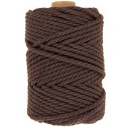 Chocolat - Bobine de cordon en coton pour macramé 5 mm - Chocolat x50m Bobine de cordon en coton pour macramé 5 mm - Chocolat x50m