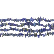 Perles chips 3 - 5 mm en pierre gemme - Lapis Lazuli x80cm