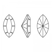 Navettes PureCrystal 4228 6x3 mm - Dark Rose x4