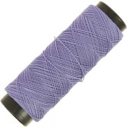 Fil plat en polyester ciré Slam Cord pour micro macramé 0.6 mm - Amethyst x100m