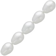 Perles poires nacrées PureCrystal 5821 11x8 mm - Crystal Moonlight Pearl x5