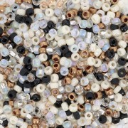 Blanc - Mix de rocailles Miyuki 11/0 MIX-42 - Granite x8gr Mix de rocailles Miyuki 11/0 MIX-42 - Granite x8gr