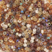 Beige - Mix de rocailles Miyuki 11/0 MIX-21 - Golden Grains x8gr Mix de rocailles Miyuki 11/0 MIX-21 - Golden Grains x8gr