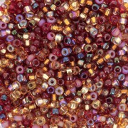 Violet - Mix de rocailles Miyuki 11/0 MIX-46 - Cranberry Harvest x8gr Mix de rocailles Miyuki 11/0 MIX-46 - Cranberry Harvest x8gr