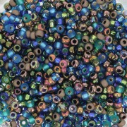 Vert - Mix de rocailles Miyuki 11/0 MIX-44 - Peacock Garden x8gr Mix de rocailles Miyuki 11/0 MIX-44 - Peacock Garden x8gr