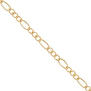 Chaîne maille Figaro alternée (1x3) 2.6 mm - Gold filled (or laminé) x20cm