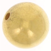 Perle ronde 16 mm en acrylique métallisée CCB - Doré x1