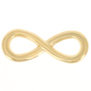 Intercalaire infini pour bracelet ou collier 30x11 mm Doré à l'or fin x1