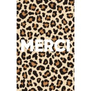 Cartes à bijoux - cartes de remerciements - Merci - motif Léopard x10