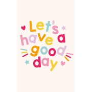 Cartes à bijoux - cartes de remerciements - Let's have a good day -Multicolore x10