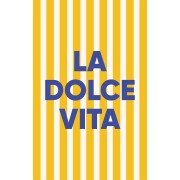 Cartes à bijoux - cartes de remerciements - La Dolce Vita - Ocre - Bleu nuit x10