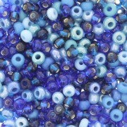 Preciosa Perles rocailles 8/0 3 mm - Mix Aqua x20g