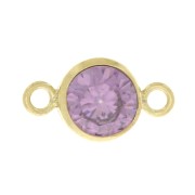 Intercalaire rond 4.5mm oxyde de Zirconium Lt Amethyst - Gold filled (or laminé)