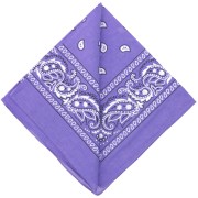 Lavande - Bandana 100% coton - motif Cachemire - Lavande x1 Bandana 100% coton - motif Cachemire - Lavande x1