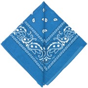 Turquoise - Bandana 100% coton - motif Cachemire - Turquoise x1 Bandana 100% coton - motif Cachemire - Turquoise x1