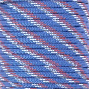 Cordon Paracorde - corde de parachute plate 4 mm - Bleu - Blanc -Rouge x1m