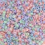 Multicolore - Mix de rocailles Miyuki 11/0 Ceylon Happy Rainbow x8g Mix de rocailles Miyuki 11/0 Ceylon Happy Rainbow x8g