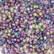 Rose - Mix de rocailles Miyuki 11/0 Flower Field x8g Mix de rocailles Miyuki 11/0 Flower Field x8g