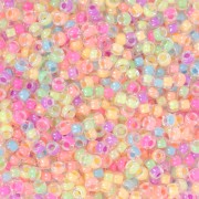 Multicolore - Mix de rocailles Miyuki 11/0 Neon Party x8g Mix de rocailles Miyuki 11/0 Neon Party x8g