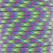 Cordon paracorde - corde de parachute plate 4mm - Vert - Fuschia - Jaune -Bleu x1m