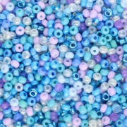 Lilas - Preciosa Perles rocailles 11/0 2 mm - Mix Multi-Bleu - Lilas x20g Preciosa Perles rocailles 11/0 2 mm - Mix Multi-Bleu - Lilas x20g