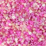 Pink - Preciosa Perles rocailles 11/0 2 mm - Mix Pink x20g Preciosa Perles rocailles 11/0 2 mm - Mix Pink x20g
