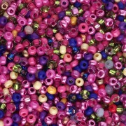 Fuchsia - Preciosa Perles rocailles 11/0 2 mm - Mix Fuchsia - Violet x20g Preciosa Perles rocailles 11/0 2 mm - Mix Fuchsia - Violet x20g