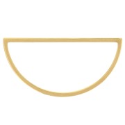 Anneau de montage et tissage demi-lune 30x15 mm - Acier inoxydable 304L Doré x1