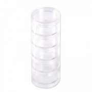 Moyennes tours de rangement en plastique pour perles & fournitures - Eco -50 mm x5